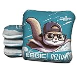 Flying Squirrel | LOGIC CORNHOLE | ACL Approved Bags | Professional Cornhole Bags Slick and Stick | Regulation Size & Weight | Multiple Bag Series Available (Delta - V)