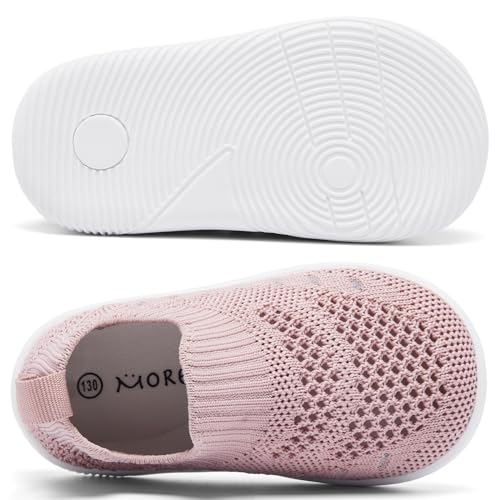 Image of MORENDL Baby Toddler Walking Socks Non-Slip Breathable Unisex Casual Sneakers