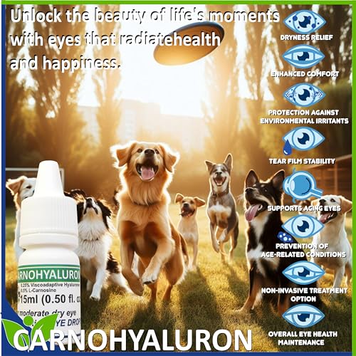 Generic Lubricating Gel Eye Drops 15Ml With Hyaluronic Acid 0.25% & L-Carnosine For Pets Cat&Dog Moisturizer Soothes Dryness And Irritation & Itchy thumb #5