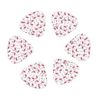 Médiators en celluloïd coloré avec motif flamant rose, 3 épaisseurs différentes pour basse, amateurs de musique, lecteurs de guitare, guitares électriques et acoustiques avec 0,46 mm, 0,71 mm, 0,96 mm - Les Beatles, Paul McCartney, John Lennon, RIngo Starr, George Harrison Médiators en celluloïd coloré avec motif flamant rose, 3 épaisseurs différentes pour basse, amateurs de musique, lecteurs de guitare, guitares électriques et acoustiques avec 0,46 mm, 0,71 mm, 0,96 mm – Image 2