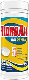 HidroAll Cloro para piscinas hcl Penta tubo 1,4kg com 7 pastilhas - Refil Flutuador