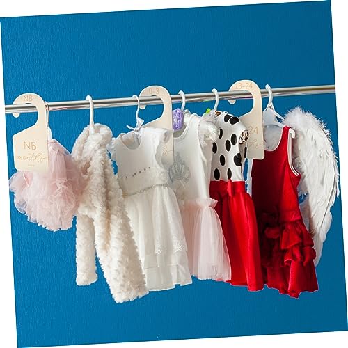 TOYANDONA 8 Unidades Divisores De Roupas De Bebê Divisores De Cabide De Bebê Por Tamanho Divisor De