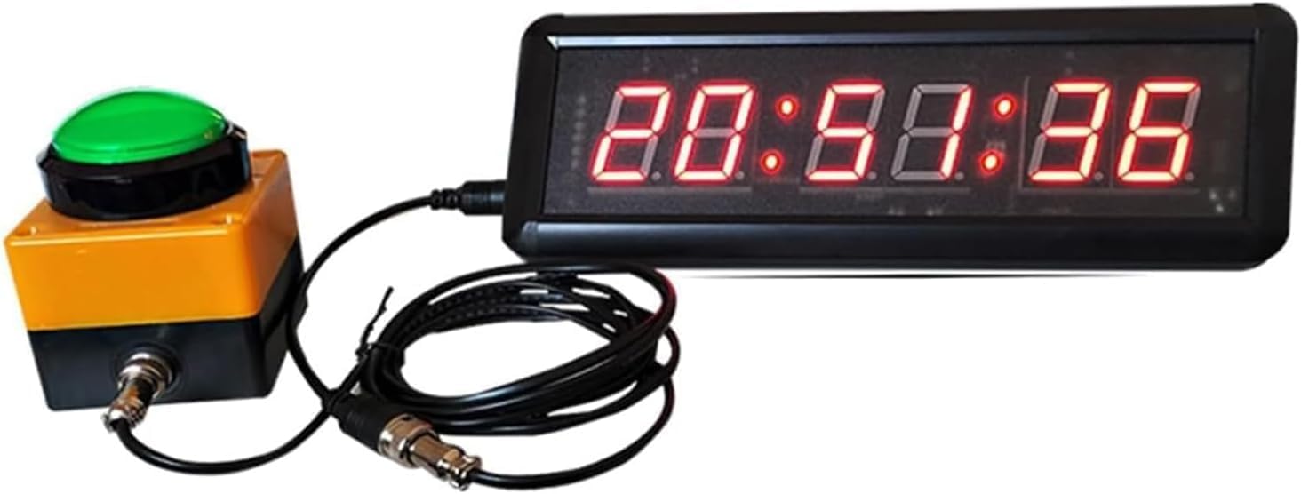 Temporizador LED de Entrenamiento por intervalos con cronómetro y Alarma, Reloj multifunción para Carreras de Velocidad, Fitness, concursos de Debate y Entrenamientos en casa.