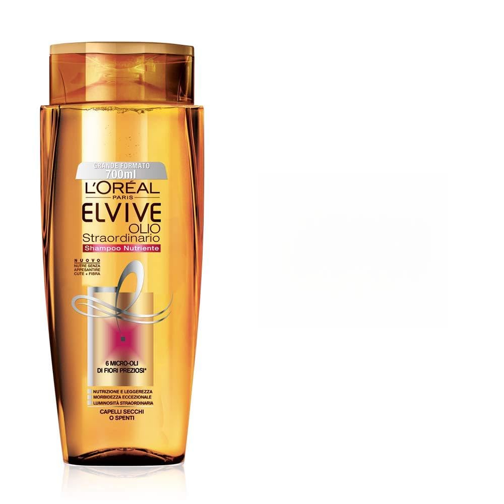 L'Oréal Paris Multi Pack szampon Olejek Nadzwyczajny odżywczy do włosów suchych, 700 ml, Opakowanie 6 ml