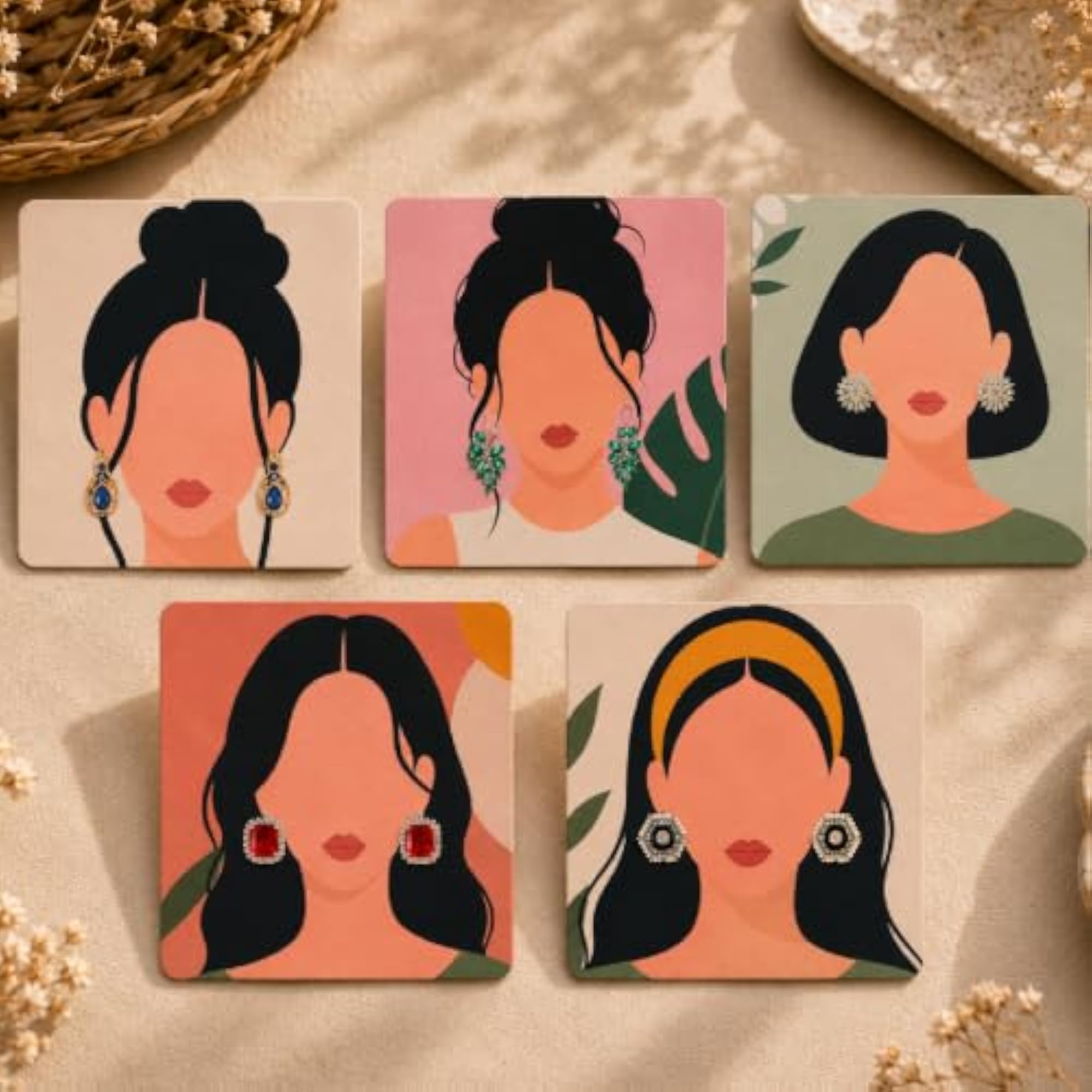 Elegant Packaging Tag Cards for Earrings & Necklaces