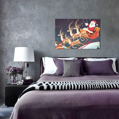 Impression sur toile Merry Christmas pour habiller un mur vide - 3