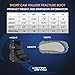 United Ortho Short Cam Walker Fracture Boot, Large, Black