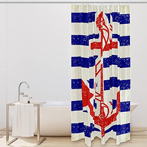 Rideau de douche avec crochets anti-éclaboussures pour garder le sol de la salle de bain sec - 3