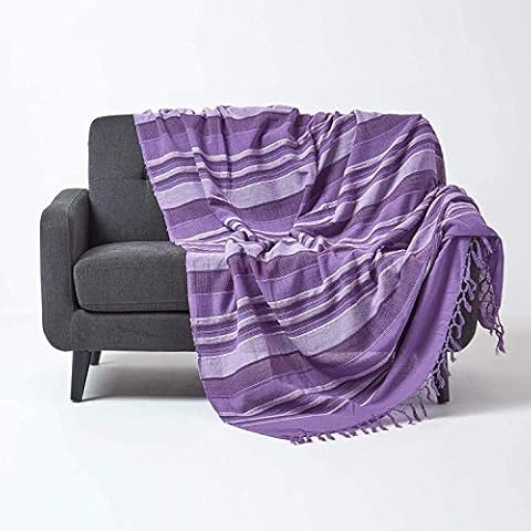 Jeté de lit Violet HOMESCAPES Cover