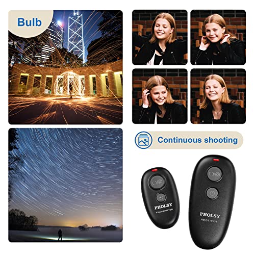 Pholsy For Nikon Remote Shutter Release N8 Camera Remote Control For Nikon Z8 Z9 D3 D4 D5 D6 D800 D850 D810 D700 D500 D300 D200 F6 F100 F5 F90 N90S D1X D2H D3X Fuji S5 S3 Pro Replaces Nikon Mc-36A #TOP2