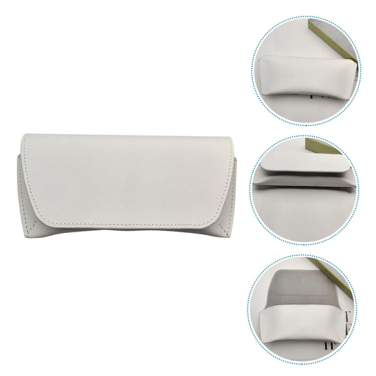 SHERCHPRY protettiva per occhiali valigia valigie astuccio occhiali valiggia astuccio per occhiali custodia per occhiali da sole custodia per occhiali da donna pvc bianca