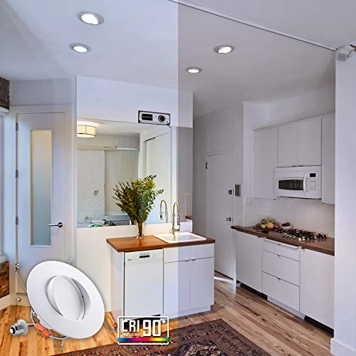 10W-Dimmable-Recessed-Light-High-CRI90-34-Gimbal-LED-Lighting-3000K-Warm-Light-5000K-Daylight-Set-of-4