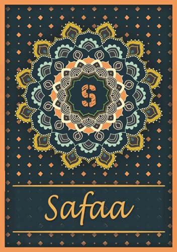 Safaa: Carnet de notes A5 | Prénom personnalisé Safaa | Monogramme S | Cadeau d'anniversaire pour Safaa: Carnet de notes A5 | Prénom personnalisé Safaa | Monogramme S | Cadeau d'anniversaire pour