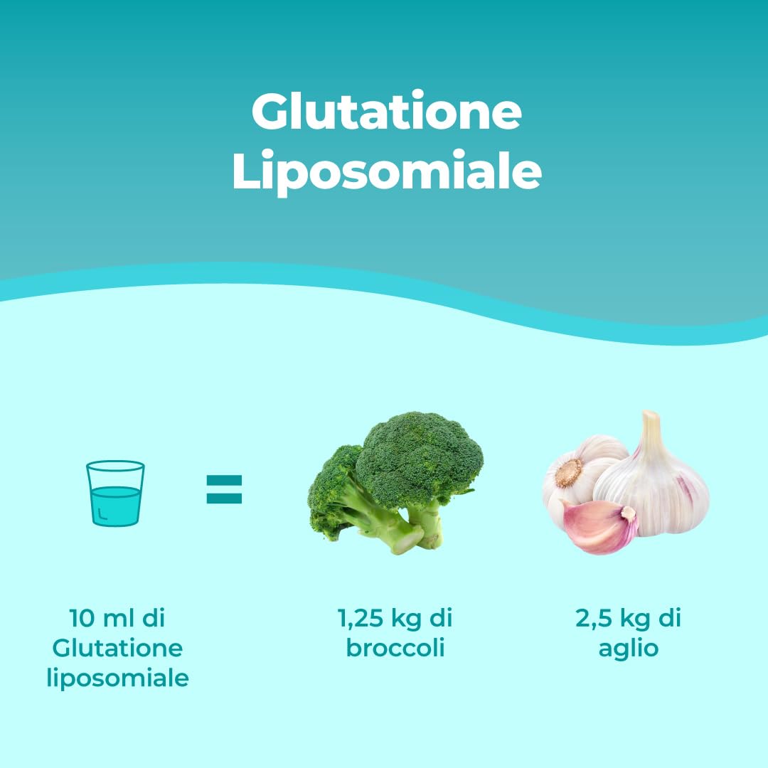 glutathione dose per kg Bandini® Liposomal 250ml | 250mg L-Glutathione Setria | Reduced and Bioactive by Fermentation | Antioxidant, Anti Aging, Counteracts Free Radicals AHK-Cu and Stress-Related Hair Delivery System Color:Plum
