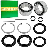 WEICHENGXIN Front Wheel Bearings Seals for FourTrax 300 Rancher 350 400 420 Only for 4x4 TRX300FW TRX350 TRX400 TRX420 1998-2014