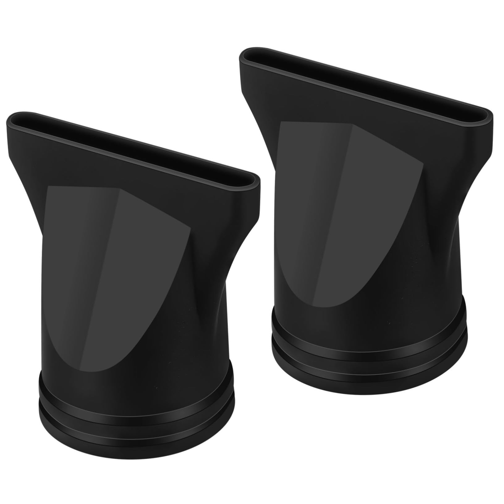 AUTSUPPL Hair Dryer Diffuser Nozzle for Blow Dryer 2 Pcs Reusable Hair Blower Nozzle for Straightening Black Plastic