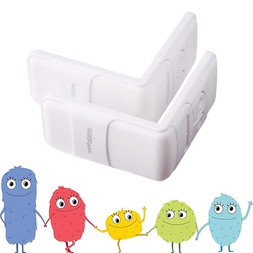 Miniatura 6 de Toddleroo by North States - Cerraduras para cajones de esquina (funciona en cajones finales o archivadores), no requiere herramientas, prueba de