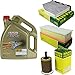 Produktbild Filter Set Inspektionspaket 5 Liter Motoröl EDGE Titanium FST 5W-30 LL MANN-FILTER Innenraumfilter Luftfilter Ölfilter