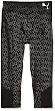 Tight Fit PUMA Mädchen A.C.E 3/4 Leggings G Sporthose, Black-AOP, 164
