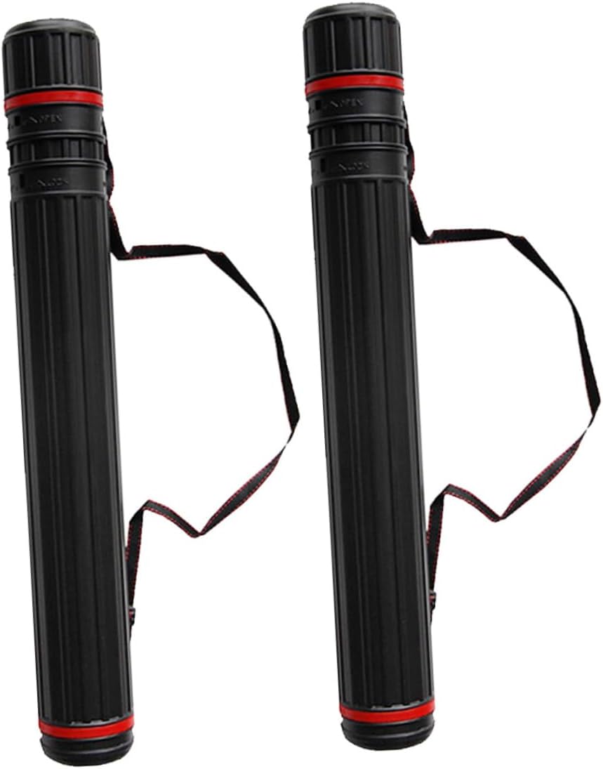 2pcs Telescopic Arrow Carrier Tube Retractable Storage Case for Hunting and Archery Durable Material Adjustable Design for Compound and Recurve Bows