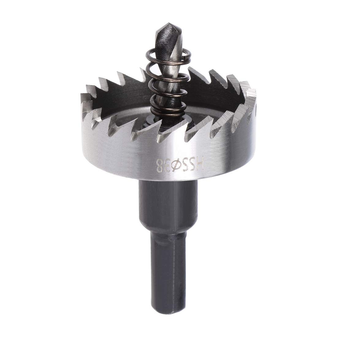 sourcingmap 38mm HSS Drill Bit Hole Saw for Stainless Steel Metal Alloy Wood, 38x13mm