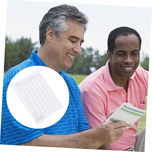 Yardwe: 12 tarjetas de puntuación para golf, para competiciones y partidos amistosos, diseño conveniente para anotar resultados con precisión miniatura 3