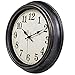 45MinST 12 Inches Retro Wall Clock, Silent Non Ticking Battery Operated Movement, Decor for Home/Wall Decor, Easy to Read, Decorate for Bedroom Living Room Office(Balck Gold)