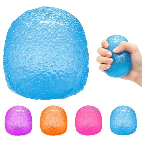 Gumdrop Squishy Toys, Super Solid Strees Ball Sensory Fidget Toys for Anxiety Relief, Squeeze&Relax Slow Rising Gum Drop Squishy Desk Toys, Teens & Adults Gifts Party Favors(A-Blue)