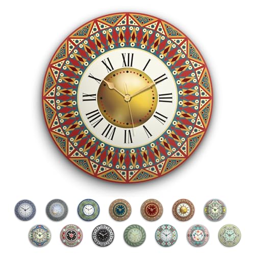Reloj de pared redondo acrílico 12 pulgadas silencioso analógico miniatura 1