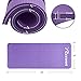REEHUT Yoga Knee Pad, Elbow Pad Cushion Provides Extra Padding& Support for Knees, Wrists and Elbows, 15mm (5/8) Thick Mini Mat with Carrying Strap, for Yoga, Pilates, Floor Exercises Purple