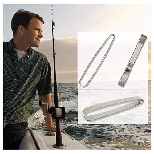 Kwizing Made In Japan Fish Bone Tweezers (2-Pack) - Non-Slip, Precision Grip - Debone Salmon, Bass, Catfish - Stainless Steel Handmade Japanese Craftsmanship (4 3/4") #TOP3
