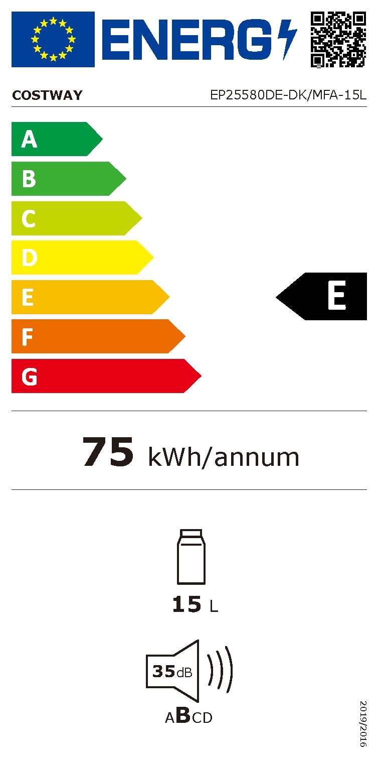 COSTWAY 15L Mini Nevera 2 en 1 Función de Enfriamiento y Calefacción,Enfriador Calentador 5 ℃ ~ 50 ℃ Congelador Portátil para el Automóvil Hogar Clase Energética E(negro)