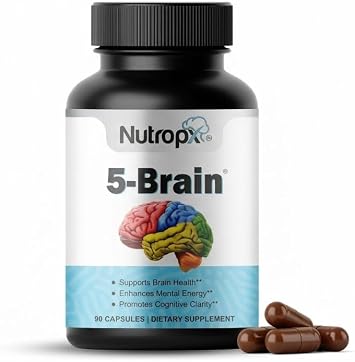 Neuro Benefits Brain Support Bacopa Monnieri, Ginkgo Biloba, Acetyl L-Carnitine, Phosphatidylserine & Curcumin Supports Focus, Memory & Cognitive Function Vegan Friendly 30 Day Supply