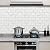 URCOLOR 10-Sheet Peel and Stick Backsplash Tile Sticker for Kitchen,12"x12" Self Adhesive Subway Wall Tiles Stick on Back Splashes for Bathroom White Marble Design