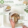 Tieralia Bamboo Dish Brush Gift Set – 5-Piece Kitchen Cleaning Set with Bottle Brush, Round Scrub Brush, Palm Brush & 2 Plant-Based Sponges | Wooden Handle Cleaning Tools for Dishes & Surfaces #4