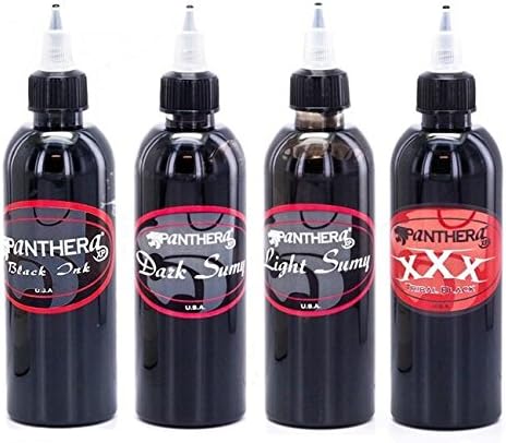 4 Bottle Kit of Tattoo Ink 5oz BottlesF