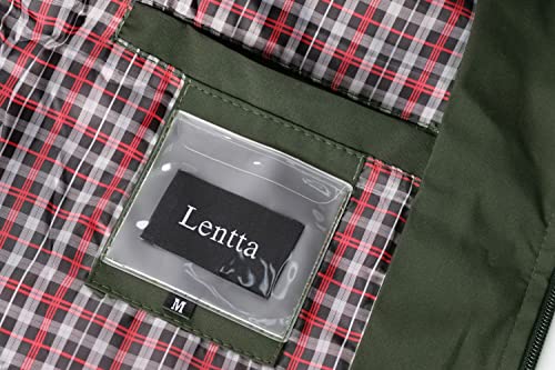 Lentta Men's Slim Fit Lightweight Softshell Bomber Jacket Coat Fall Jackets For Men (Medium, Army Green) #TOP6