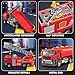 TAKGUD 4 Packs Metal Fire Trucks Playsets, Mini Friction Powered Vehicle, Including Fire Engine, Ladder Truck, Die-cast Tank, Tow, Realistic Design for Toddlers Boys, Kids Aged 3+ Years Old