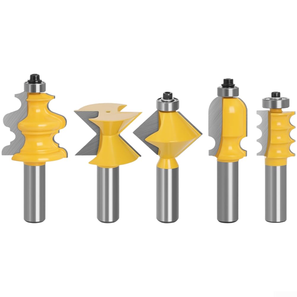 Set Frese 5 Gambo 12mm Carburo Durissimo Set Frese 5 Gambo 12mm(12)