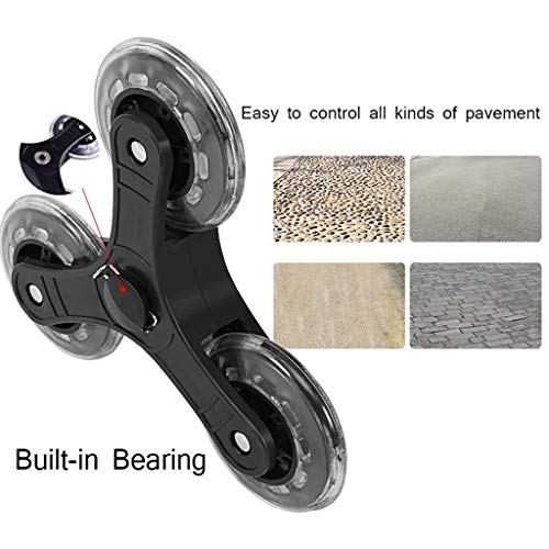 PAKUES-QO Klettertreppe Einkaufstrolley Leichte, Faltbare Reisemobilitätswagentasche Mit Wasserdichtem Oxford-Stoffbezug… – Bild 3