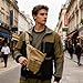BOSREROY Anti-Theft Sling Bag: Chest Carry Daypack for Men, Adjustable Khaki