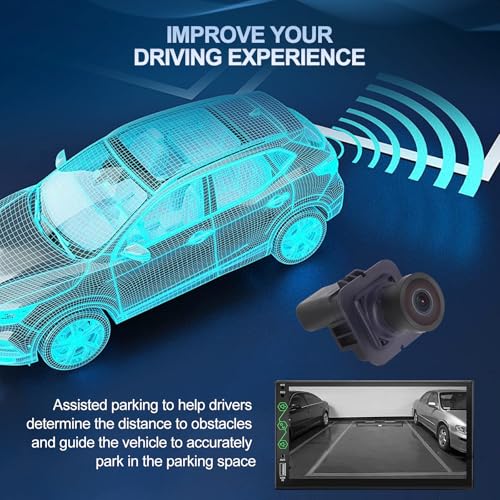 Image of Rear View Backup Camera Replacement for Ford F250 F350 F450 F550 Super Duty 2015 2016 6.2L 6.7L V8 Parking Assist Camera Replace FC3Z-19G490-B FC3Z-19G490-A