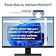 IPROKKO 23.8 Zoll Computer Sichtschutzfolie for 16:9 Monitor, Abnehmbarer Sichtschutz Anti Blaulicht Blendschutz Blickschutzfolie Displayschutz Blickschutzfilter für 23.8zoll Hp Dell Acer Lenovo Asus