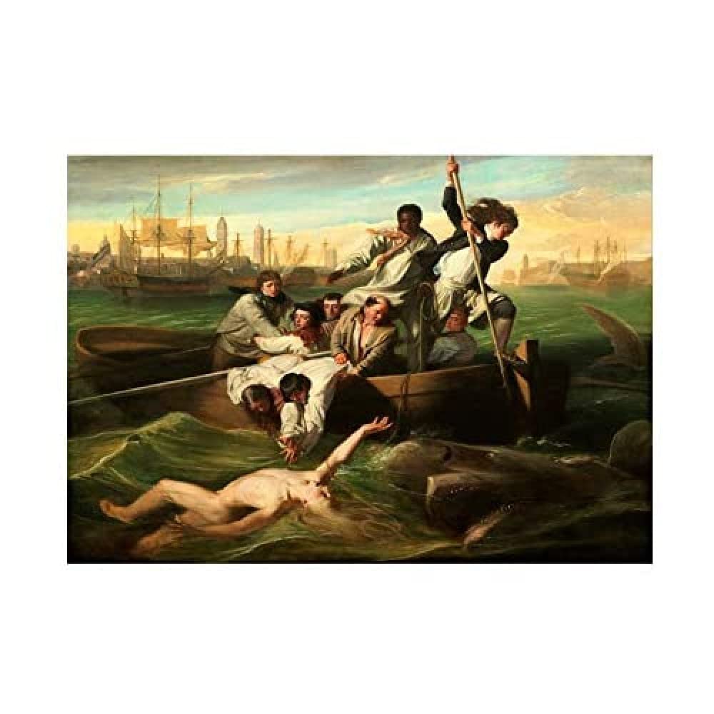 Wee Blue Coo John Singleton Copley Watson Shark Old Master Wall Art Print
