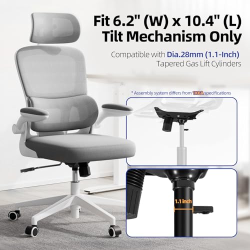 Image of Sytopia Heavy Duty Office Chair Replacement Parts (500Lbs), w / 6'' x 10.2 inch Mounting Holes Chair Base Plate Swivel Tilt Control Seat Mechanism for Executive & Gaming Chairs
