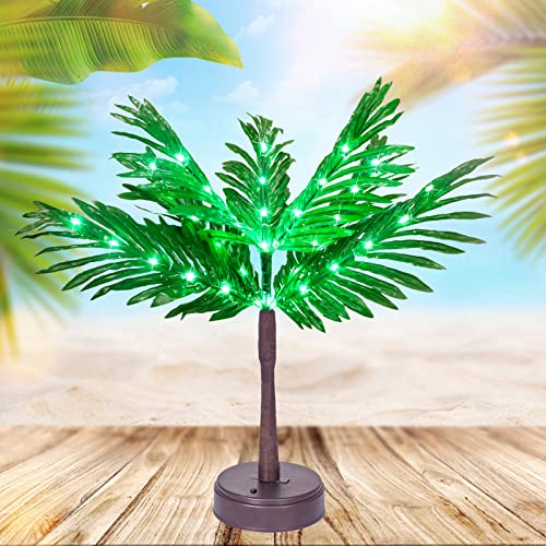 21In Lighted Palm Tree Branches, 36Led Artificial Small Palm Tree With Lights Table Decor, Battery Operated Usb Table Centerpieces For Hawaiian Tropical Party Home Summer #TOP7
