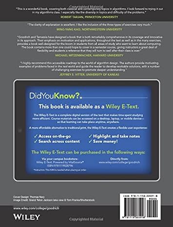 Algorithm Design and Applications