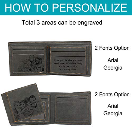 Photo Wallet, Personalized Photo Wallet, Custom Engraved Wallets for Men Personalized Gifts4
