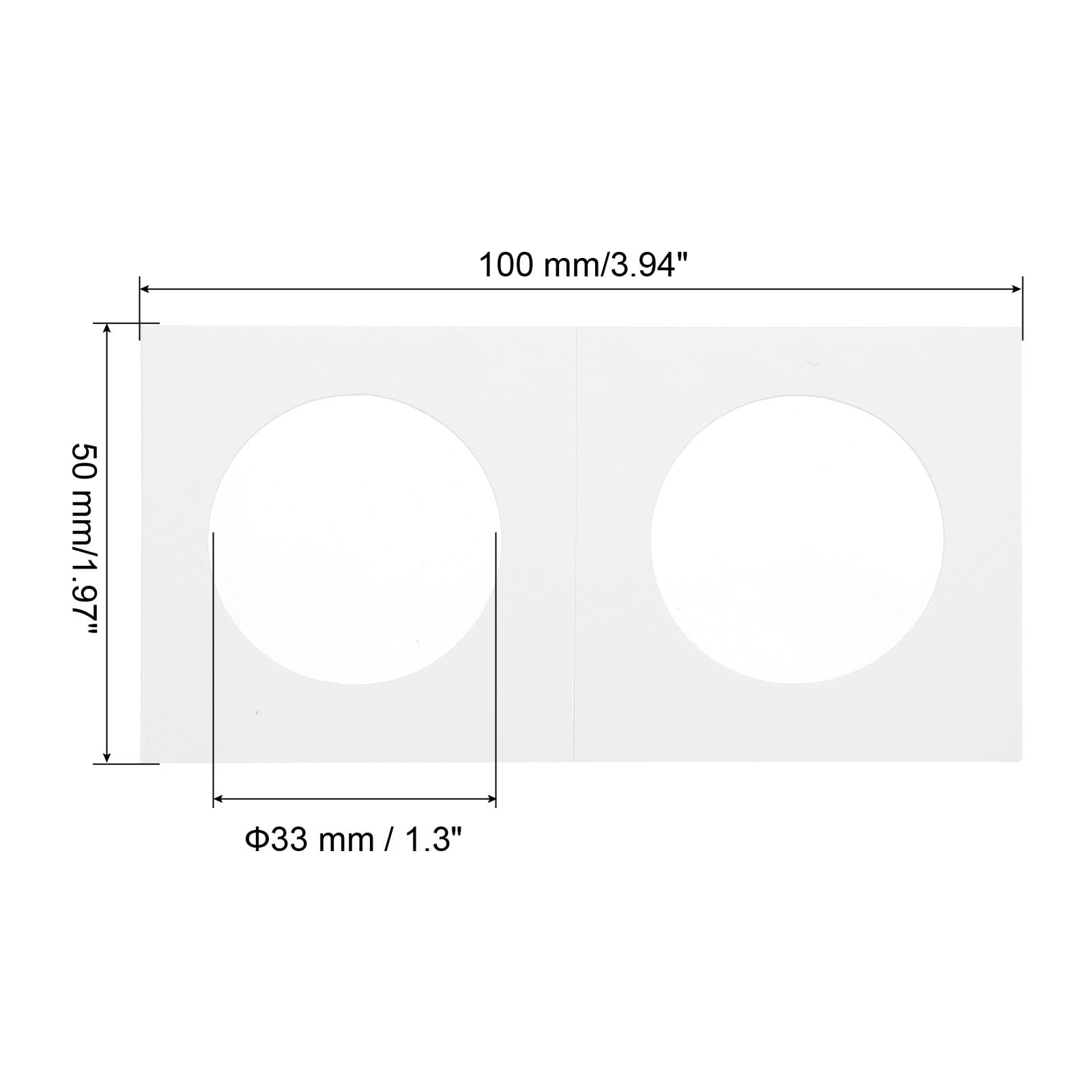 PATIKIL 2x2 Coin Flips, 350 Pack 33mm Cardboard Coin Holder Paper Coin Holders, White - Image 2