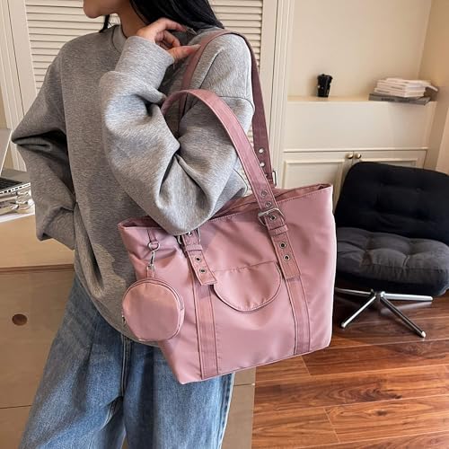 Large Capacity Nylon Crossbody Tote Bag, Lightweight Hobo Sling Bag for Women, Versatile Shoulder Bag3